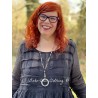 robe 55753 organdie patch Noir Ewa i Walla - 4