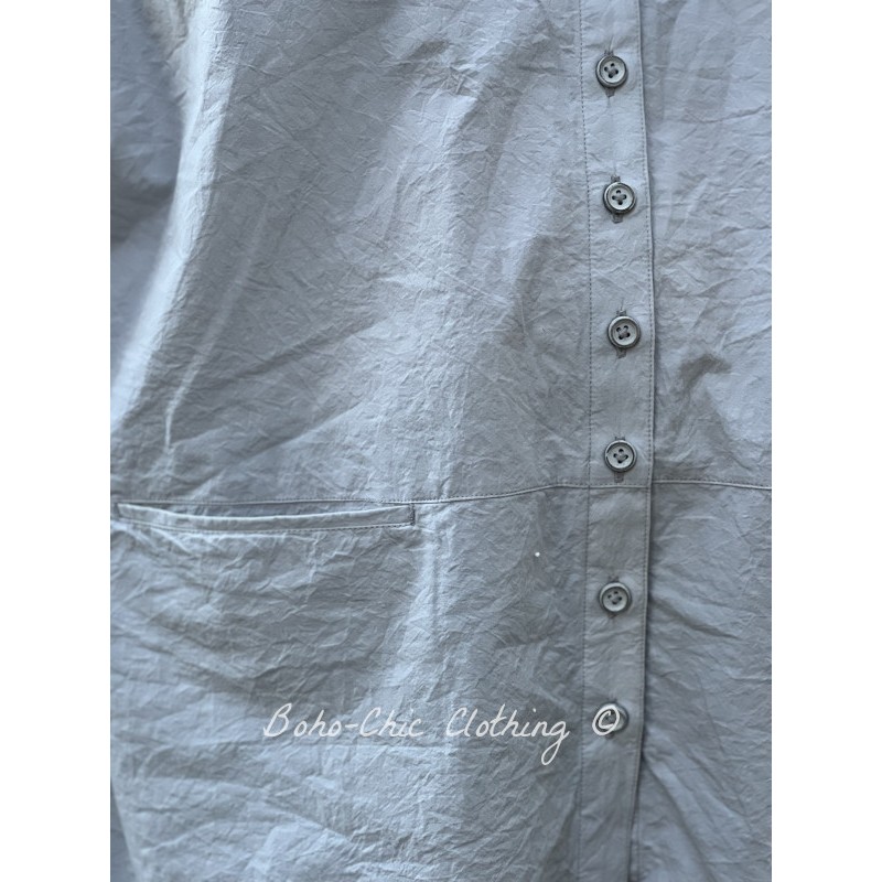 shirt 44828 Light blue cotton - Boho-Chic Clothing