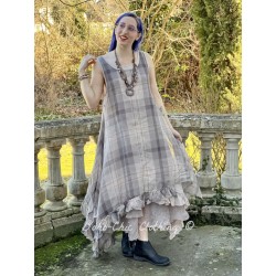 robe 55756 voile de coton à carreaux