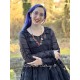 dress 55753 Black organdie patch Ewa i Walla - 9