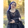 dress 55753 Black organdie patch Ewa i Walla - 9
