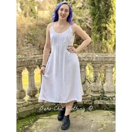 robe 55755 viscose naturelle Blanc Ewa i Walla - 1
