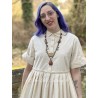 Collier Charm in Carved Bone Butterfly DKM Jewelry - 1