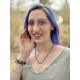 Collier T-shirt Greek Eye in Golden Heart