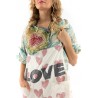 overalls Love Applique Cosmo in Crush