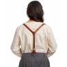 suspenders GERTY 99161 Brown leather Ewa i Walla - 10