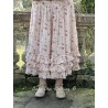 skirt / petticoat ANGELIQUE ecru cotton voile with flower print Les Ours - 10
