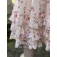 skirt / petticoat ANGELIQUE ecru cotton voile with flower print Les Ours - 12