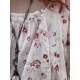 top DIEGO ecru cotton voile with flower print Les Ours - 7