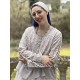 veste courte NOÉ flex bleu gris à imprimé fleurs Les Ours - 9