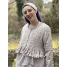 veste courte NOÉ flex bleu gris à imprimé fleurs Les Ours - 7