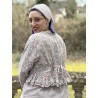 veste courte NOÉ flex bleu gris à imprimé fleurs Les Ours - 10