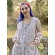 robe INA coton bleu gris à imprimé fleurs Les Ours - 4