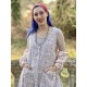 top ALYCIA blue gray cotton tulle with dots Les Ours - 6