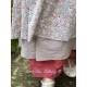 dress ASSIA blue gray cotton with flower print and small red dots Les Ours - 20