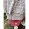 robe ASSIA coton bleu gris à imprimé fleurs et petits pois rouges Les Ours - 20