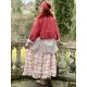 skirt / petticoat SELENA ecru cotton voile with flower print Les Ours - 5