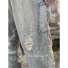 jean's Floral Embroidered O'Keefe Denims in Washed Indigo Magnolia Pearl - 23