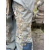 jean's Floral Embroidered O'Keefe Denims in Washed Indigo Magnolia Pearl - 27