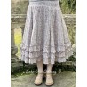 jupe / jupon ANGELIQUE voile de coton bleu gris à imprimé fleurs Les Ours - 7