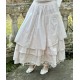 skirt / petticoat MADELEINE white cotton with small red dots Les Ours - 1