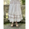 skirt / petticoat MADELEINE white cotton with small red dots Les Ours - 7