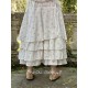 skirt / petticoat MADELEINE white cotton with flower print Les Ours - 9