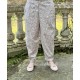 pantalon GASTON flex bleu gris à imprimé fleurs Les Ours - 1