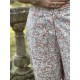 pantalon GASTON flex bleu gris à imprimé fleurs Les Ours - 7