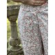 pants GASTON blue gray flex with flower print Les Ours - 7