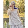 top BASIC voile de coton bleu gris à imprimé fleurs Les Ours - 2