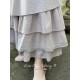 skirt / petticoat MADELEINE blue gray cotton with small red dots Les Ours - 4