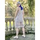 top BASIC voile de coton bleu gris à imprimé fleurs Les Ours - 8