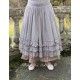 skirt / petticoat ANGELIQUE blue gray cotton voile with small red dots Les Ours - 1