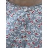 veste courte NOÉ flex bleu gris à imprimé fleurs Les Ours - 15