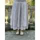 skirt / petticoat NELYA blue gray cotton with flower print and small red dots Les Ours - 7