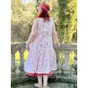 dress INA ecru cotton with flower print Les Ours - 5