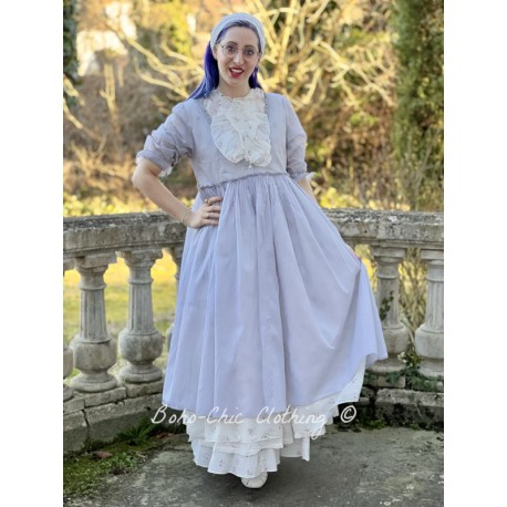 robe ASSIA organza bleu gris Les Ours - 1