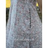 robe LÉA voile de coton bleu gris à imprimé fleurs Les Ours - 3
