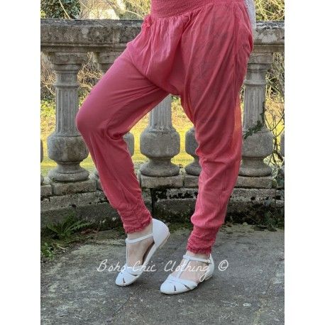 panty FANFAN voile de coton framboise Les Ours - 1