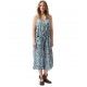 combinaison 11377 voile de coton Bleu à fleurs Ewa i Walla - 7