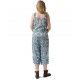 combinaison 11377 voile de coton Bleu à fleurs Ewa i Walla - 8