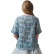 blouse 44819 Blue flower cotton voile Ewa i Walla - 10