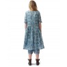 robe 55735 voile de coton Bleu à fleurs Ewa i Walla - 16