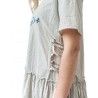 robe 55745 coton Écru à rayures bleues Ewa i Walla - 9