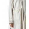 long jacket 66365 Cream cotton twill Ewa i Walla - 17