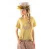 T-shirt Peace Applique in Marigold Magnolia Pearl - 9