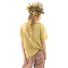 T-shirt Peace Applique in Marigold Magnolia Pearl - 11