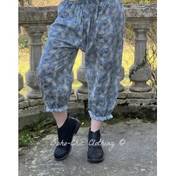 panty / pants 11376 Blue flower cotton voile