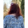 tunique 44835 voile de coton Bleu à fleurs Ewa i Walla - 6